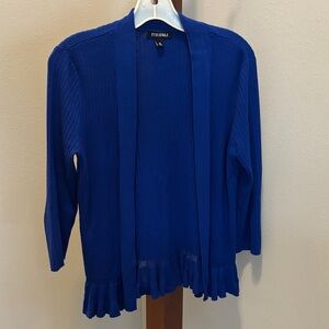 Roz & Ali Women's Vibrant Blue Cardigan